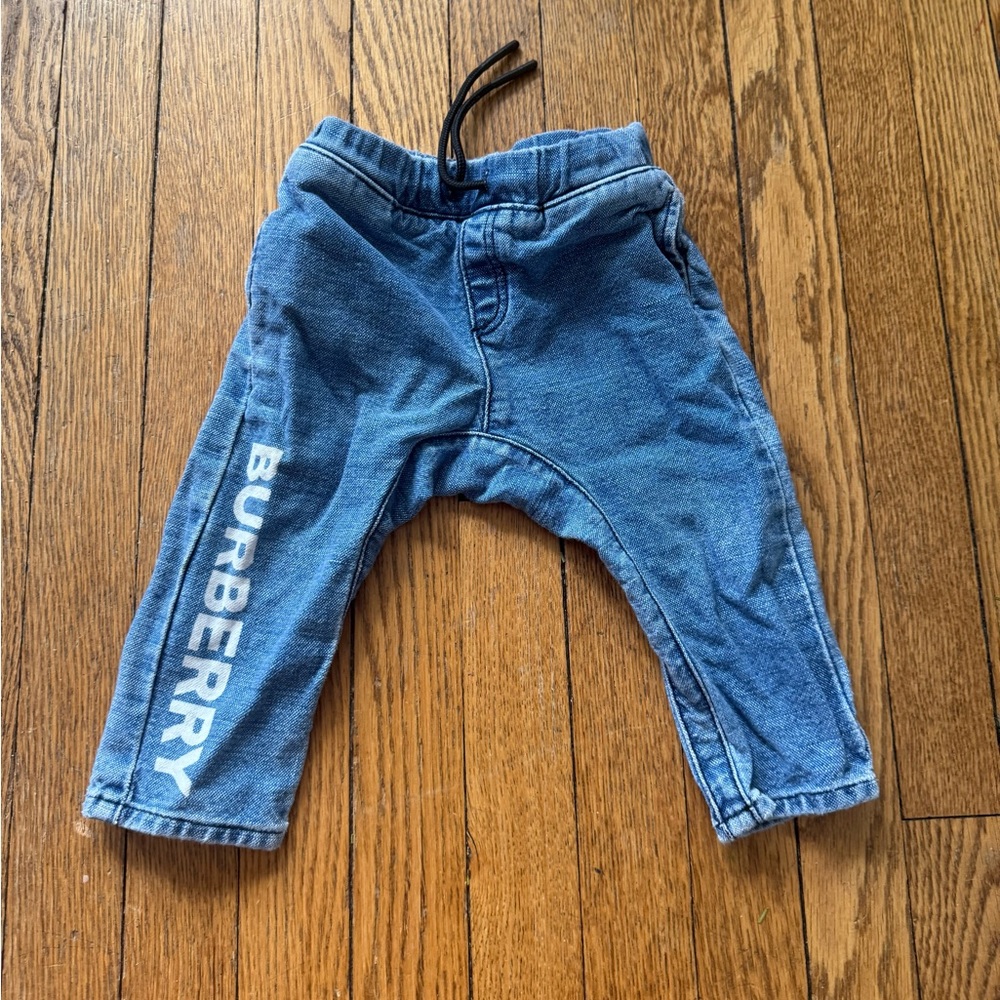 Burberry Blue Denim Jeans - Size 12 Months